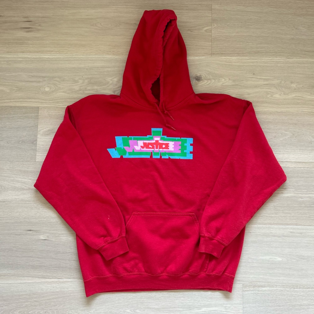 Justin Bieber Justice Red Hoodie Sweatshirt